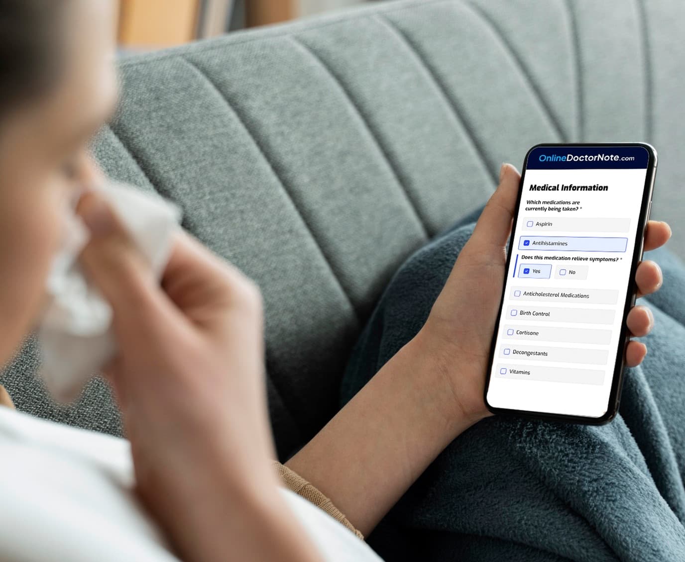 Doctor reviewing patient medical note